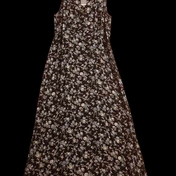 Vintage 90s Rabbit Rabbit Rabbit Floral Maxi Dress - Picture 2 of 2